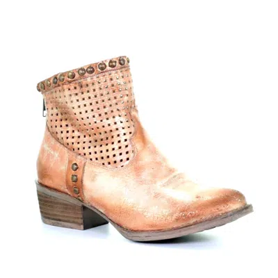 Circle G Women's Ld Cut Out & Studs Ankle Boot In Rose In Multi