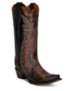 Circle G Women's Triad Western Boots In Snip Toe Brown / Tan In Multi