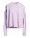 Circle Woman Sweatshirt Lilac Size L Modal, Polyamide, Elastane In Purple