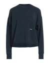 Circle Woman Sweatshirt Navy Size L Modal, Polyamide, Elastane In Navy Blue