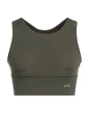 Circle Woman Top Military Green Size L Recycled Polyamide, Elastane In Green