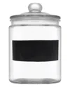 Circleware Chalk It Up Glass Canister With Chalkboard Panel 1.1 Gallon