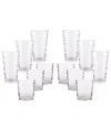 Circleware Chevron 12 Pc . Entertaining Set In Clear