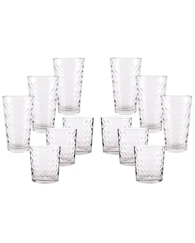 CIRCLEWARE CIRCLEWARE CHEVRON 12PC ENTERTAINING SET