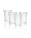Circleware Double Circle Set Of 4 In Clear