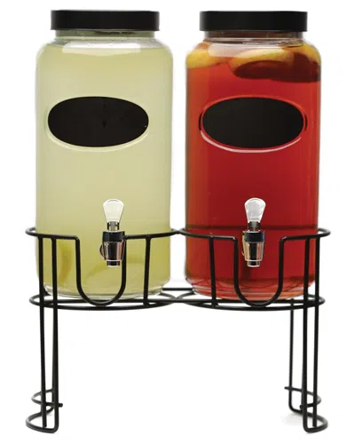 Circleware Dumont Set Of 2 Dispenser With Chalkboard In Multi