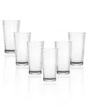 Circleware Matrix Set Of 6- 15.75 oz Cooler In Clear