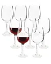Circleware Set Of 8- 11.7 oz Clear Glass Wine Goblet