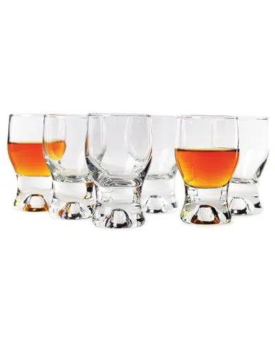 CIRCLEWARE CIRCLEWARE TIPSY SET OF 6 2OZ SHOT GLASSES