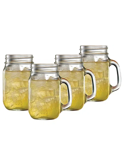 Circleware Yorkshire Mason Jar Mugs, Set Of 4 In No Color