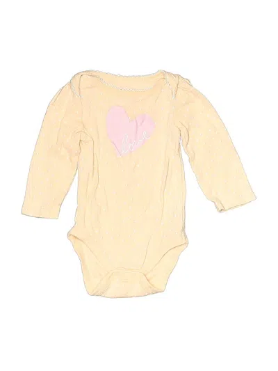 Pre-owned Circo Babies' Long Sleeve Onesie In Gold