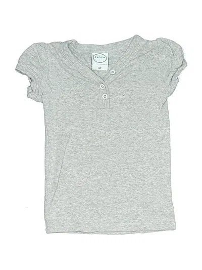 Pre-owned Circo Kids' Short Sleeve Henley In Gray