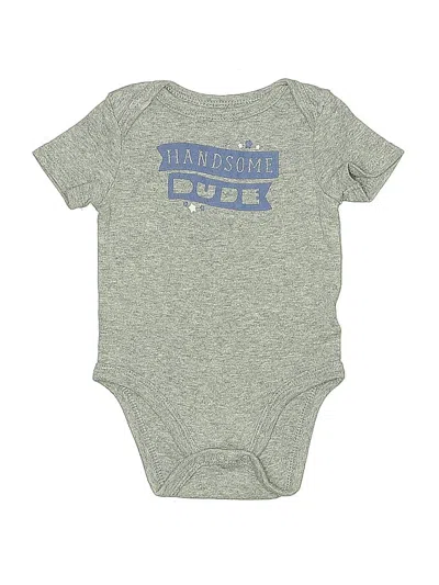 Pre-owned Circo Babies' Short Sleeve Onesie In Gray