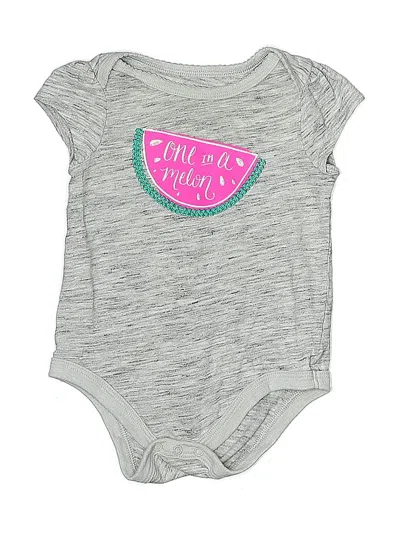 Pre-owned Circo Babies' Short Sleeve Onesie In Gray