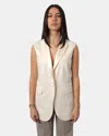 Circolo 1901 - White Vest In Neutral