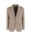 Circolo 1901 A Button-down Suit Coat In Nude
