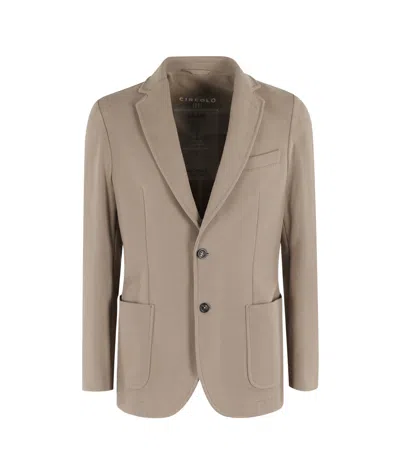Circolo 1901 A Button-down Suit Coat In Nude