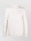 Circolo 1901 Alpaca-wool Blend Turtleneck Sweater With Fine Knit In White