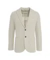 Circolo 1901 Beige Herringbone Blazer With Notched Lapels And Tailored Fit In Neutrals