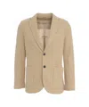 Circolo 1901 Beige Houndstooth Blazer With Tailored Fit And Practical Pockets
