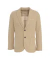 Circolo 1901 Beige Houndstooth Blazer With Tailored Fit And Practical Pockets In Neutrals