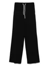 Circolo 1901 Relaxed Black Trousers With Wide Leg In Nero