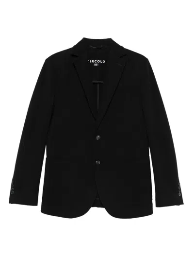 Circolo 1901 Notched Pocket Blazer In Blue
