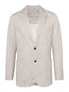 Circolo 1901 Herringbone Single-breasted Blazer In Gris