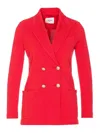 Circolo 1901 Double-breasted Jacket Gold Buttons In Rojo