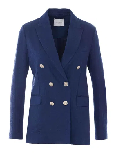 Circolo 1901 Blue Double Breasted Button Jacket