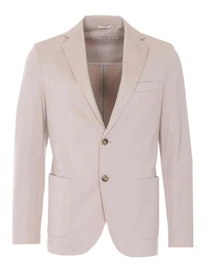Circolo 1901 Single Breasted Jacket In Neutral