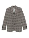 Circolo 1901 Price Of Wales-check Blazer In Black