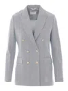 Circolo 1901 Light Blue Blazer In Gray