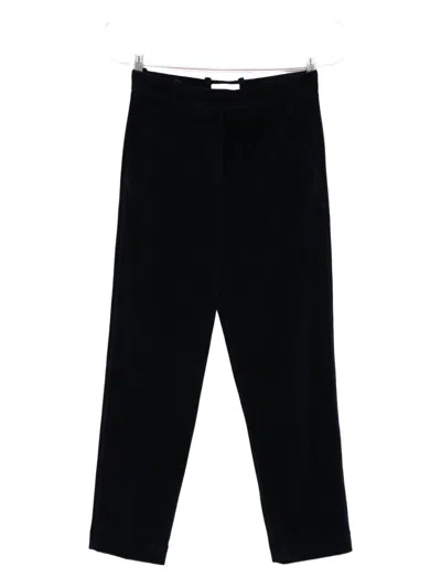 Circolo 1901 Cotton Trousers In Black