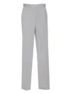 Circolo 1901 Regular Fit Trousers Button Detail In Gray