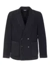 Circolo 1901 Double-breasted Jacket Featuring Pockets In Black