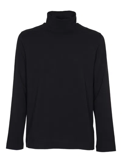 Circolo 1901 Blue Melange Cotton T-shirts And Polos In Black
