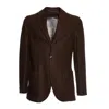 Circolo 1901 Brown Cotton And Linen Single-breasted Blazer