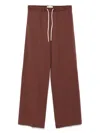 Circolo 1901 Straight-leg Track Pants In Marrone