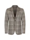 Circolo 1901 Check-pattern Single-breasted Blazer In Brown