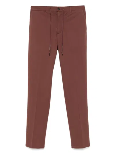 CIRCOLO 1901 BROWN COTTON TROUSERS
