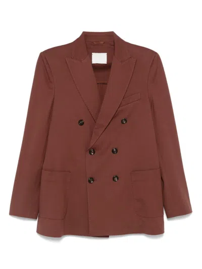 CIRCOLO 1901 BROWN DOUBLE BREASTED BLAZER