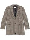 Circolo 1901 Cotton Single-breasted Jacket In Brown