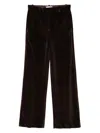 Circolo 1901 Wide-leg Cotton Trousers Featuring Multiple Pockets In Black