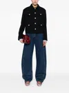 Circolo 1901 Button-down Jacket In Black