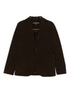 Circolo 1901 Button Patch-pocket Jacket In Brown