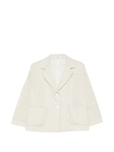 Circolo 1901 Button Pocket Blazer In Neutral
