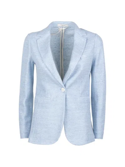 Circolo 1901 Button Single-breasted Blazer In Blue