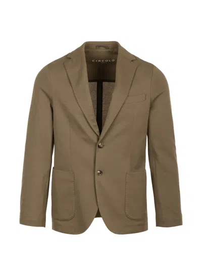 Circolo 1901 Button Single-breasted Blazer In Brown