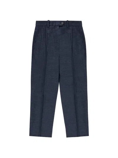Circolo 1901 Button Tailored Trousers In Blue